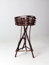 antique Adirondack twig table plant stand