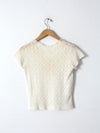 vintage white lace blouse