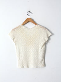 vintage white lace blouse