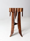 antique folk art palm frond table