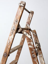 vintage rustic folding ladder
