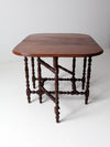 vintage gate leg drop leaf table