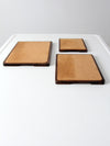 vintage cork boards set of 3