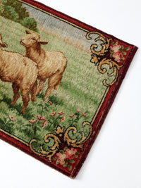 antique woven tapestry wall hanging