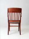 antique wooden library chair