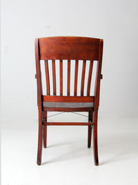 antique wooden library chair