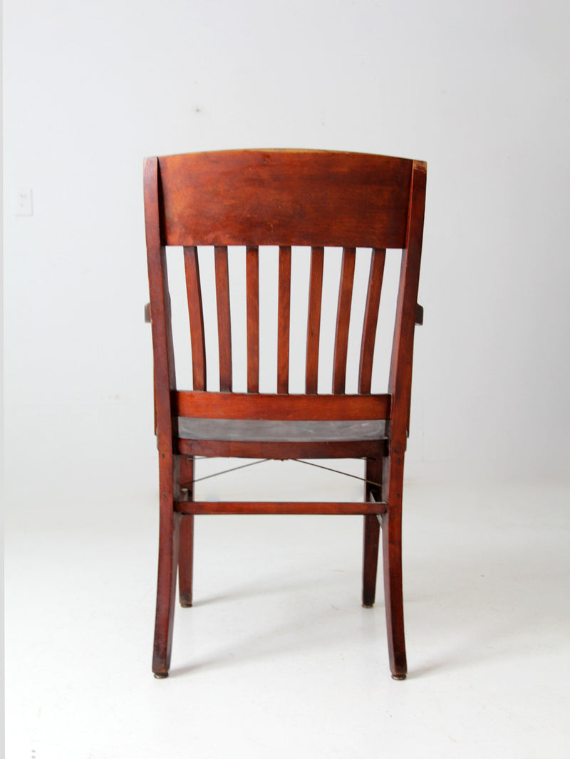 antique wooden library chair