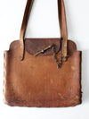 vintage 60s hippie leather bag