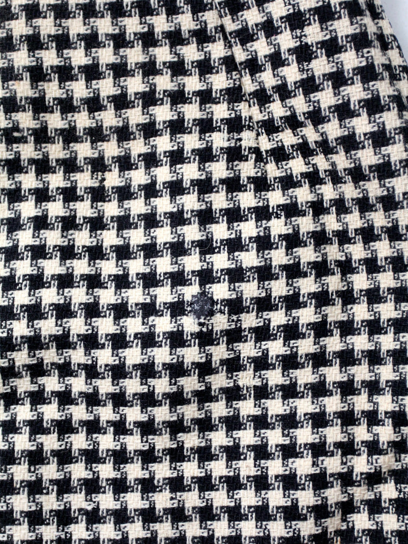 vintage 60s houndstooth skirt