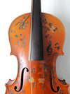 vintage boho art violin