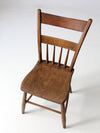 antique plank seat chair