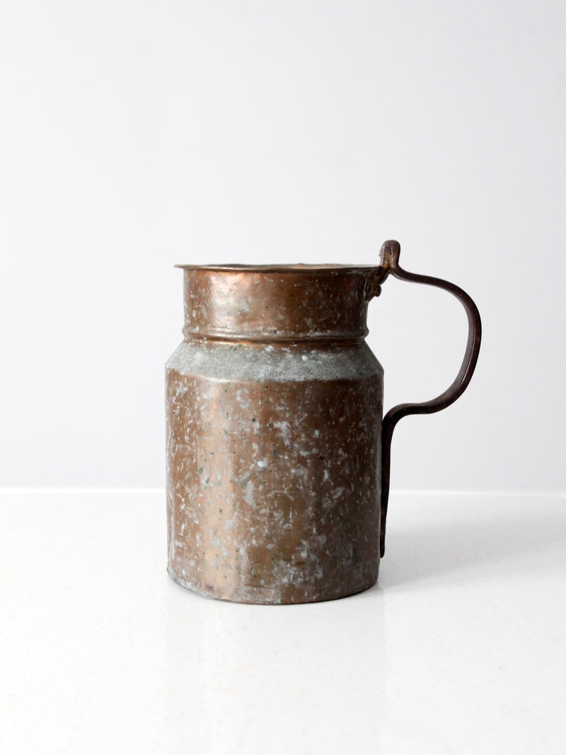 antique copper jug pitcher