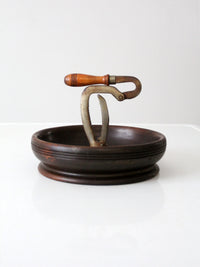 antique nut cracker bowl