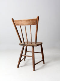 antique plank seat chair