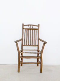 antique rustic hickory chair 