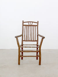 antique rustic hickory chair
