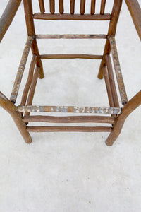 antique rustic hickory chair