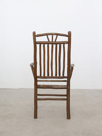 antique rustic hickory chair