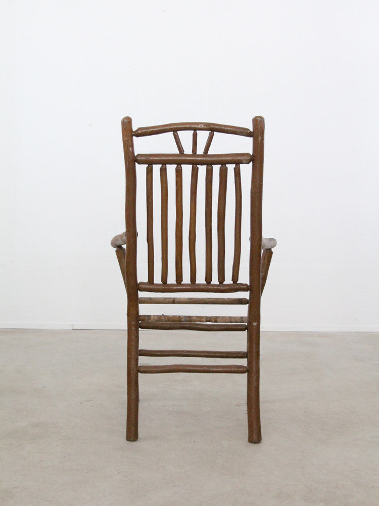 antique rustic hickory chair