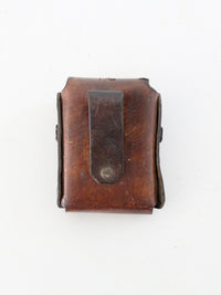vintage 70s tooled leather case