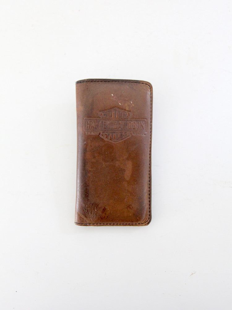 vintage Harley Davidson leather wallet