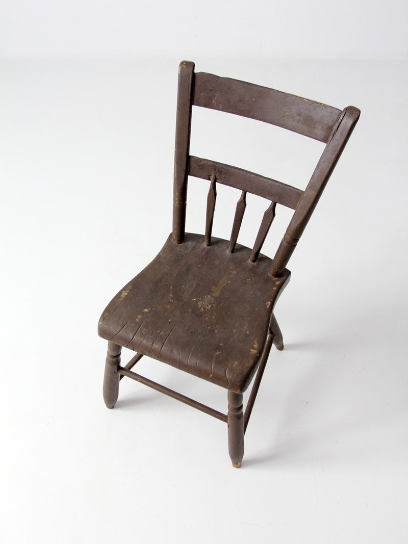 antique primitive chair