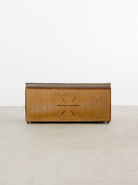 vintage trunk bench