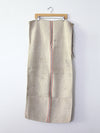 antique european grain sack / homespun farm bag