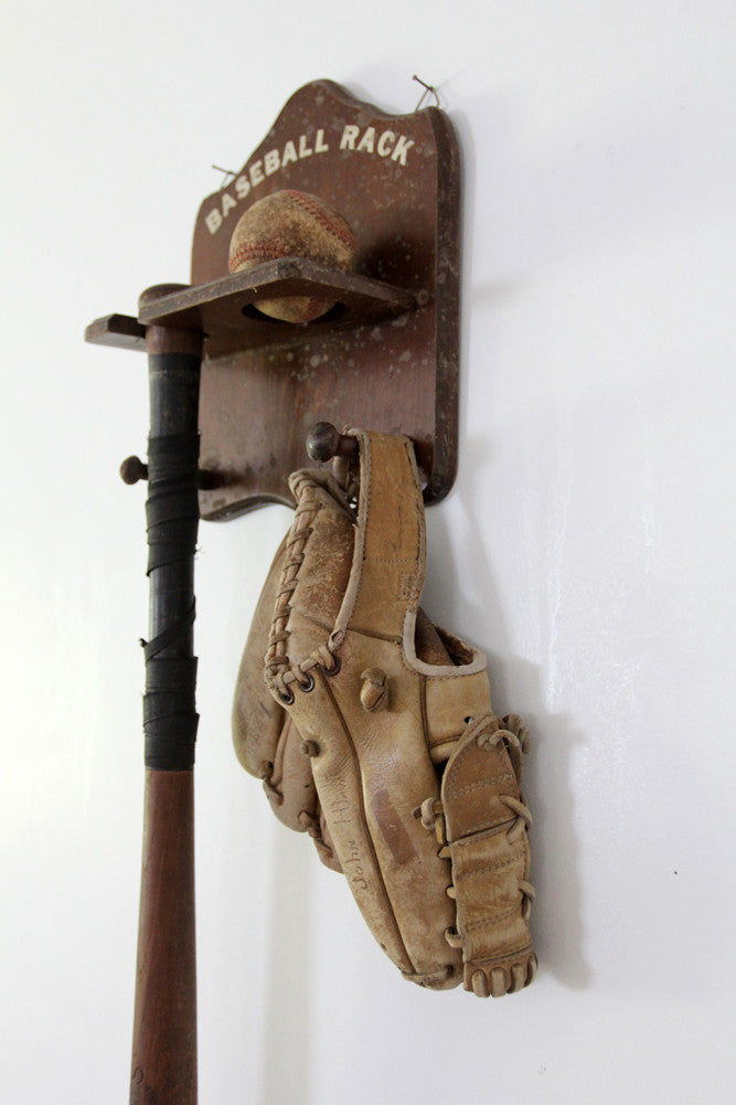 1940s kids baseball rack