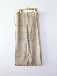 antique european grain sack / homespun farm bag