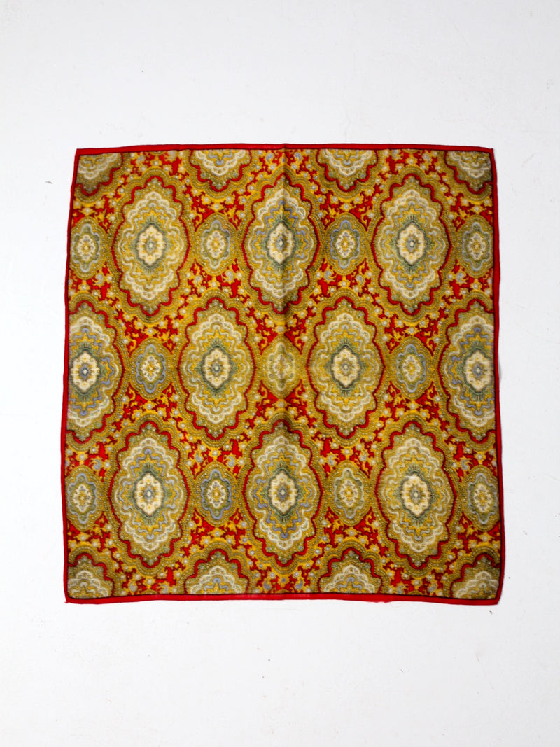 vintage royal patterned scarf