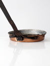 antique copper saute pan