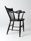 antique stencil back arm chair