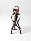 vintage Adirondack twig ashtray stand