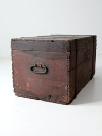 antique wooden trunk