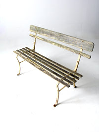 vintage garden bench