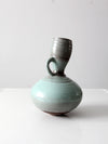 vintage studio art pottery tilted vase