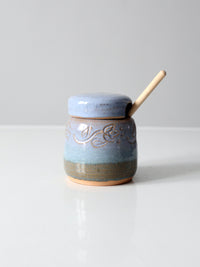 vintage Crisman studio pottery honey jar