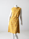 vintage 60s paisley print dress