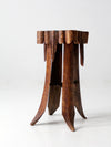 antique folk art palm frond table