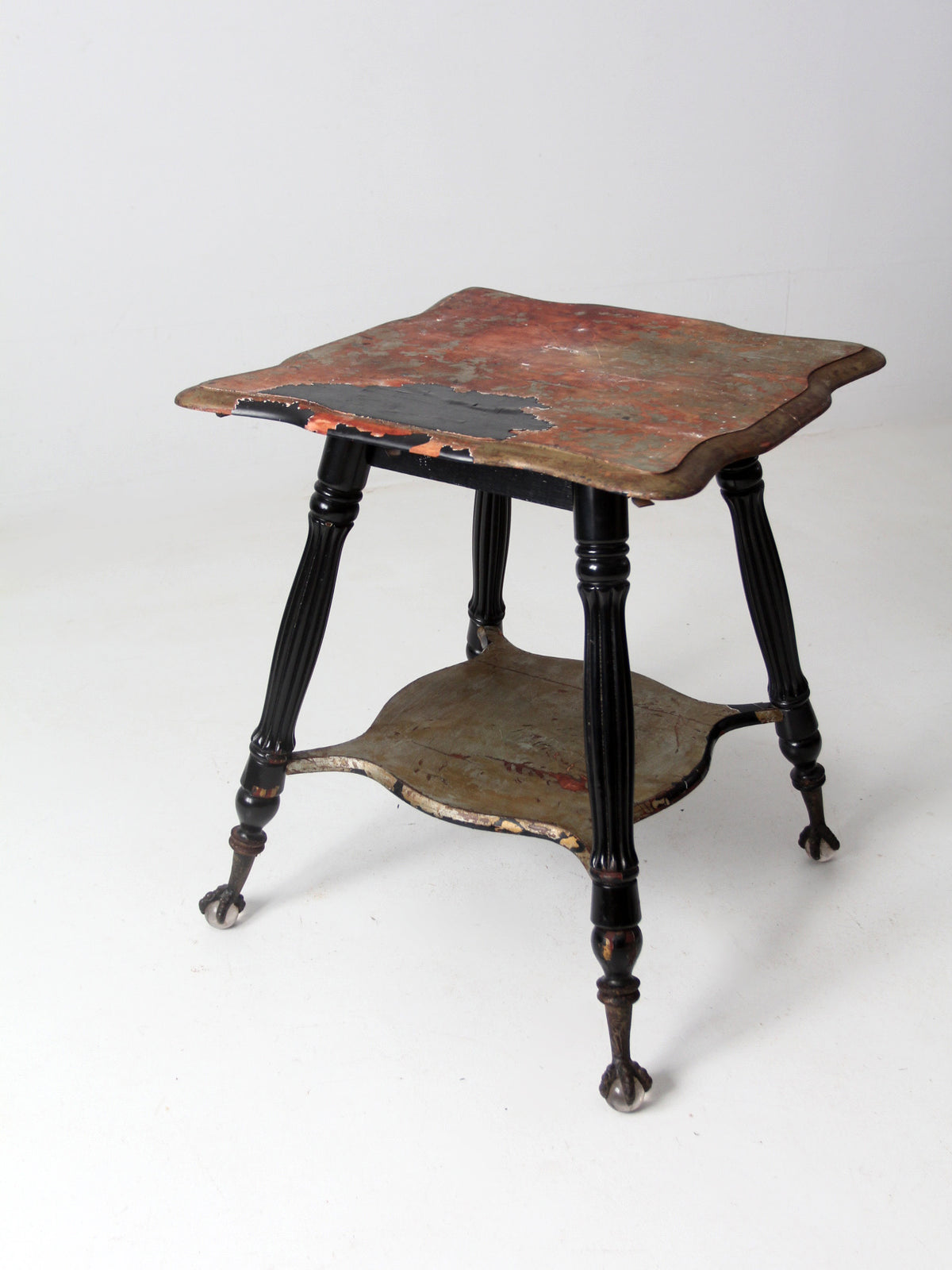 antique claw and ball foot end table