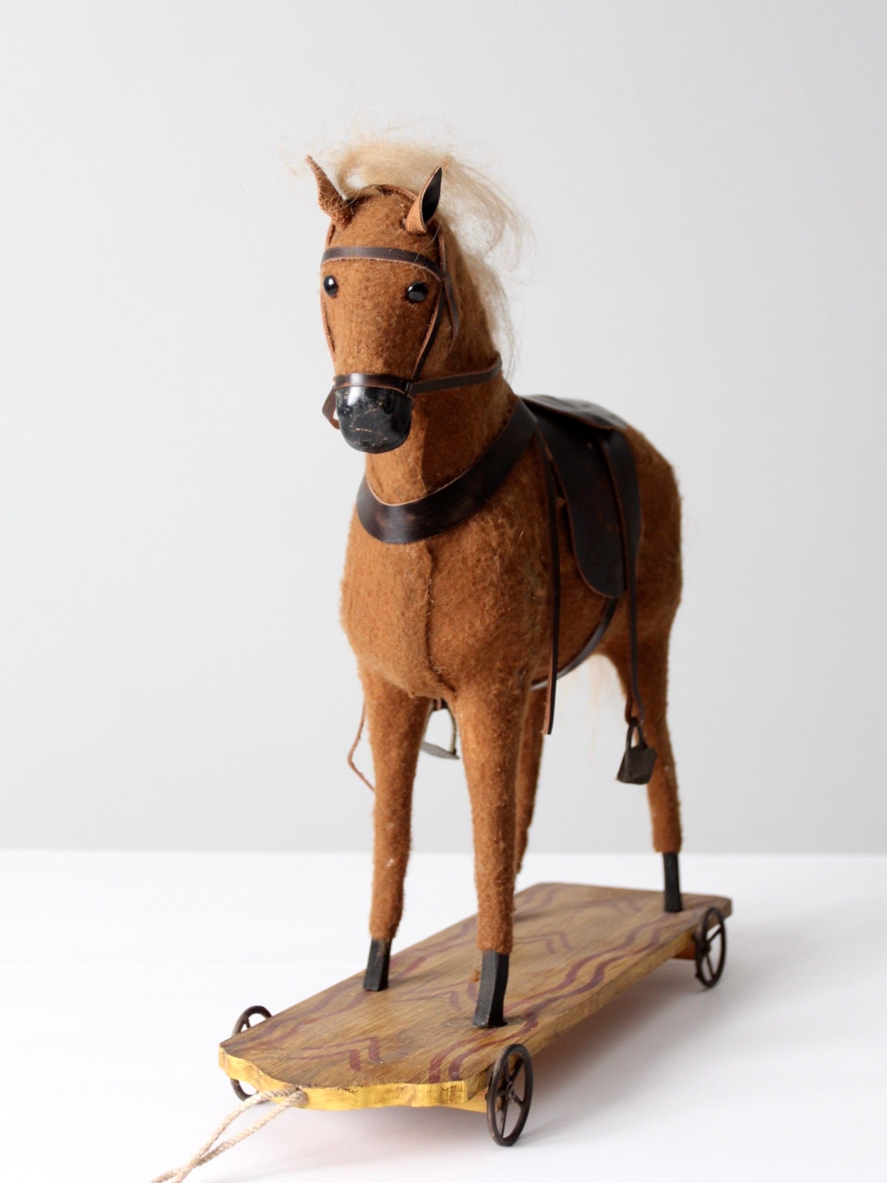 antique horse pull toy