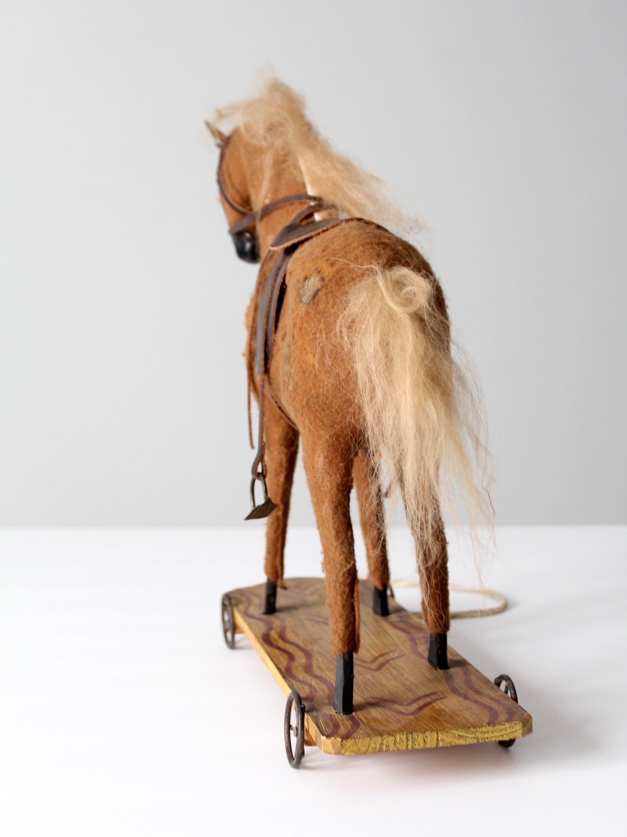 antique horse pull toy