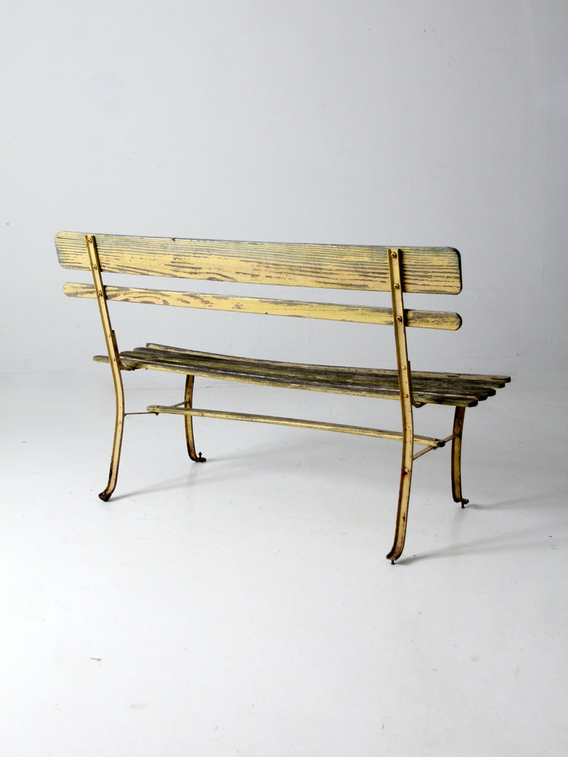 vintage garden bench