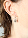vintage sterling silver drop earrings