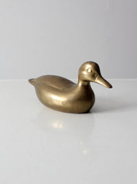 mid century brass duck