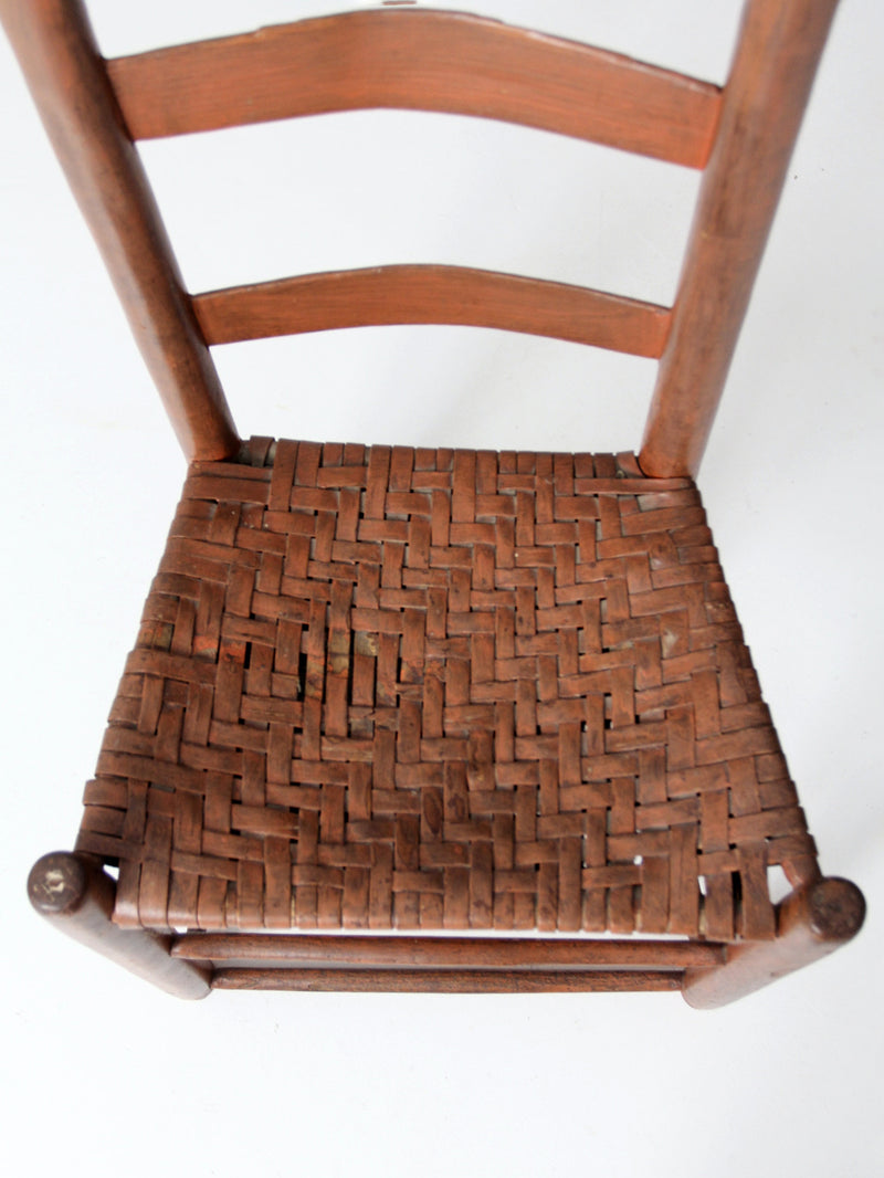 Splintbottomed Chair antique splint weave seat chair – 86 Vintage