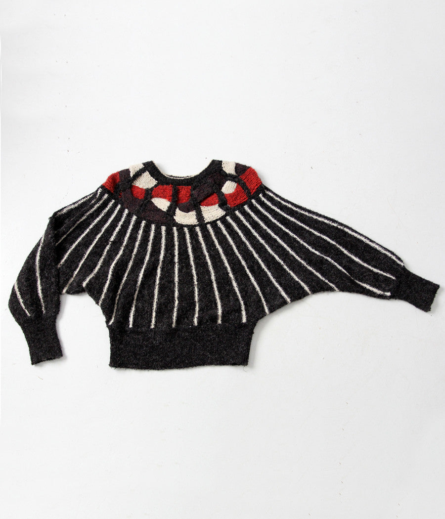 1970s mariea kim butterfly sleeve sweater