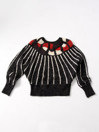 1970s mariea kim butterfly sleeve sweater