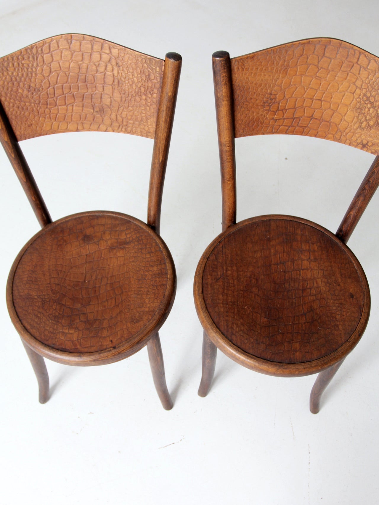 antique Fischel bentwood chairs pair – 86 Vintage
